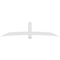 Ekena Millwork Bellingham Architectural Grade PVC Gable Bracket, 108"W x 27"H x 4"D x 6"F, 6/12 Pitch GBP108X27X0406BEL00 - alternate 5